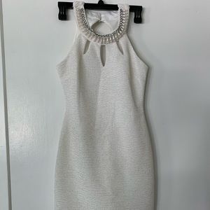 White Halter Dress